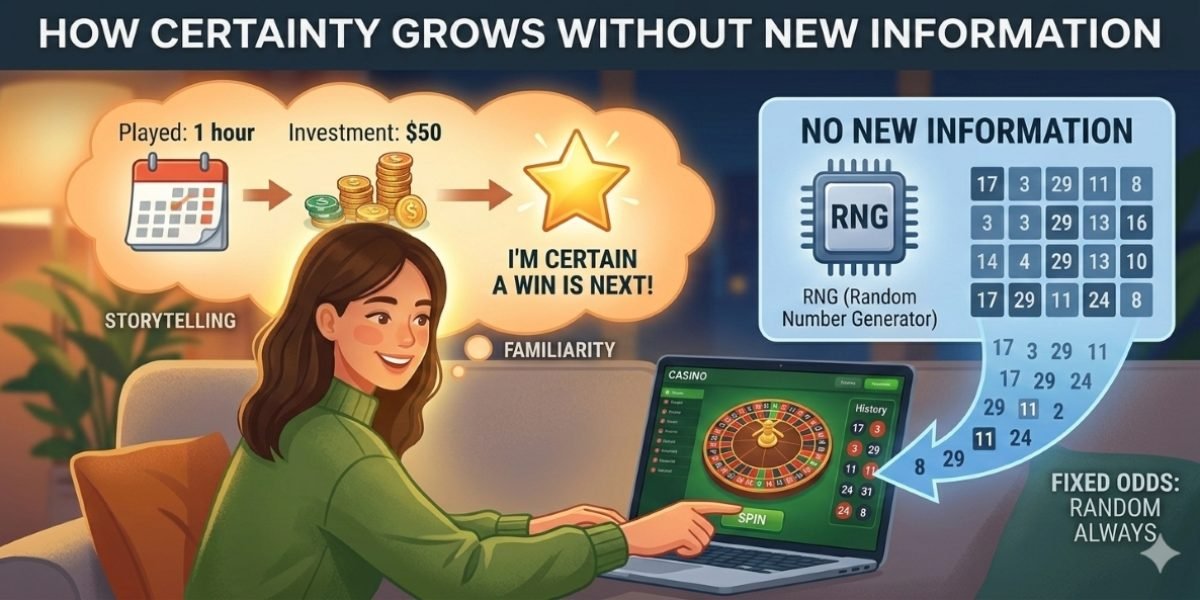 How Certainty Grows Without New Information