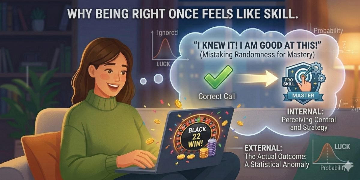 Why Being Right Once Feels Like Skill
